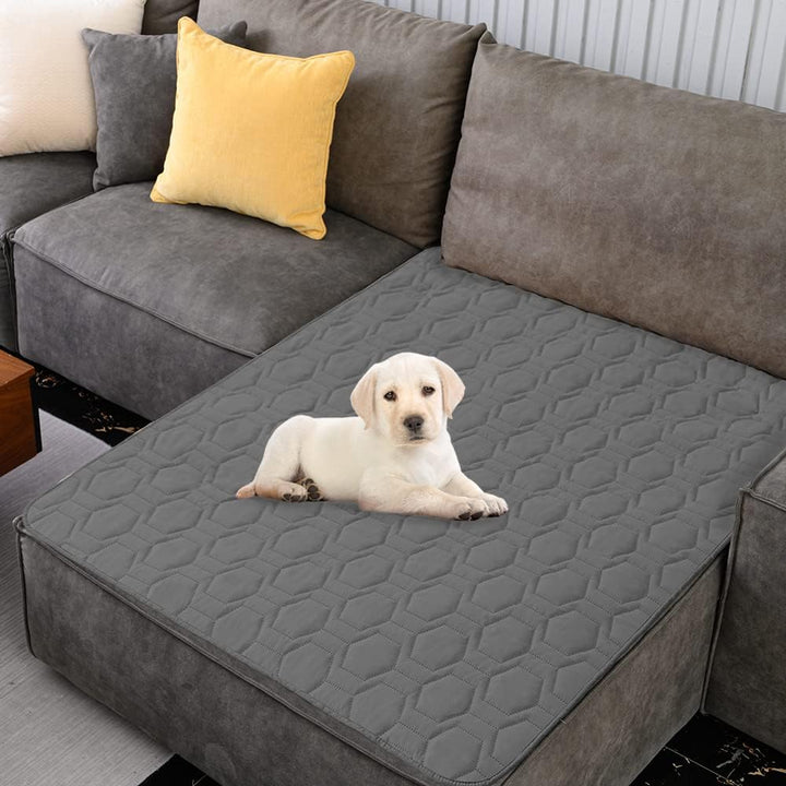 Waterproof and Anti-Slip Dog Bed Cover and Pet Blanket Sofa Pet Bed Mat ，Car Incontinence Mattress Protectors Furniture Couch Cover for Most Cats Dogs, Pets（52X82-Ivory）
