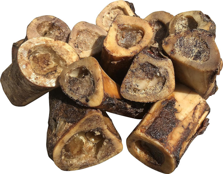 Beef Marrow Dog Bones Long Lasting for Aggressive Chewers - USA Made Single Ingredient Dynamo Bone for Small and Medium Dogs Upto 50 Pounds - 6 Pack