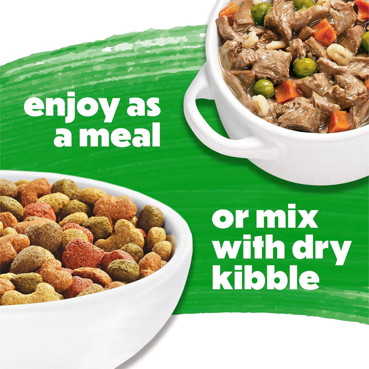 Purina  Gravy Wet Dog Food Variety Pack, Prepared Meals Stew - (12) 10 Oz. Tubs