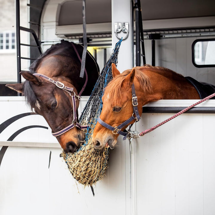 16 Pack Cross Tie Ring for Horse, Block Tie Ring with Screws, Wall Mount Horse Tie Ring, Stainless Steel Hitching Ring Tie down Hooks Horse Barn Supplies for Livestock Stable Stall Racetrack
