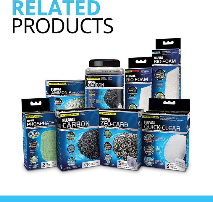 Carbon Filter Media for Aquariums, Premium Bituminous Carbon Inserts, 100-Gram Nylon Bags, 3 Count (Pack of 1), A1440