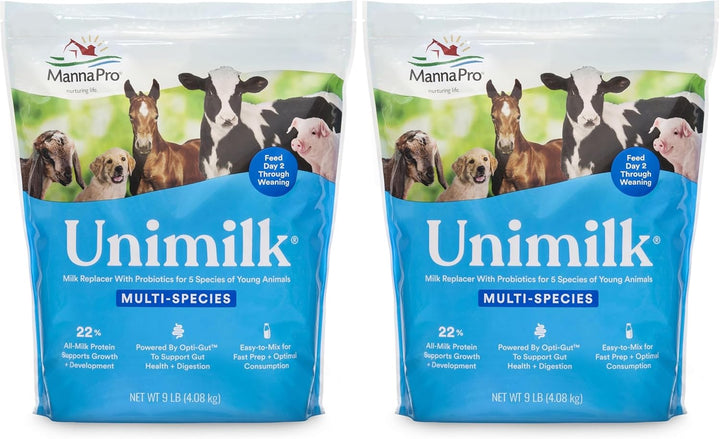 Unimilk Multi-Species Milk Replacer | Great for Puppies | 9 Lb