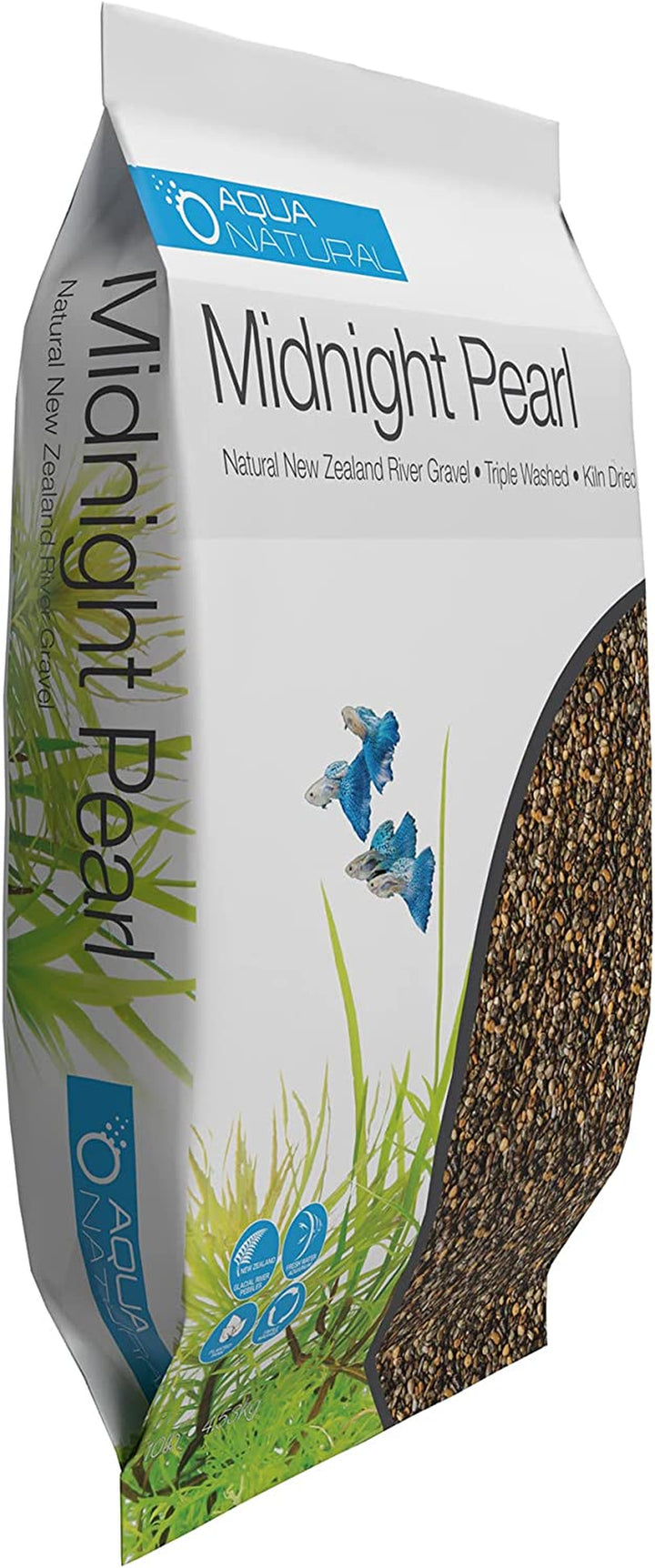 Midnight Pearl 10Lb Gravel Substrate for Aquascaping, Aquariums, Vivariums and Terrariums 2-4Mm, Brown, Small