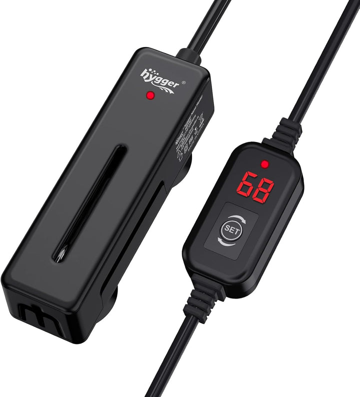 Mini Fish Tank Submersible Heater 50W for 5-10 Gallons Small Betta Aquarium Heater with Digital Display Controller Adjustable Temperature