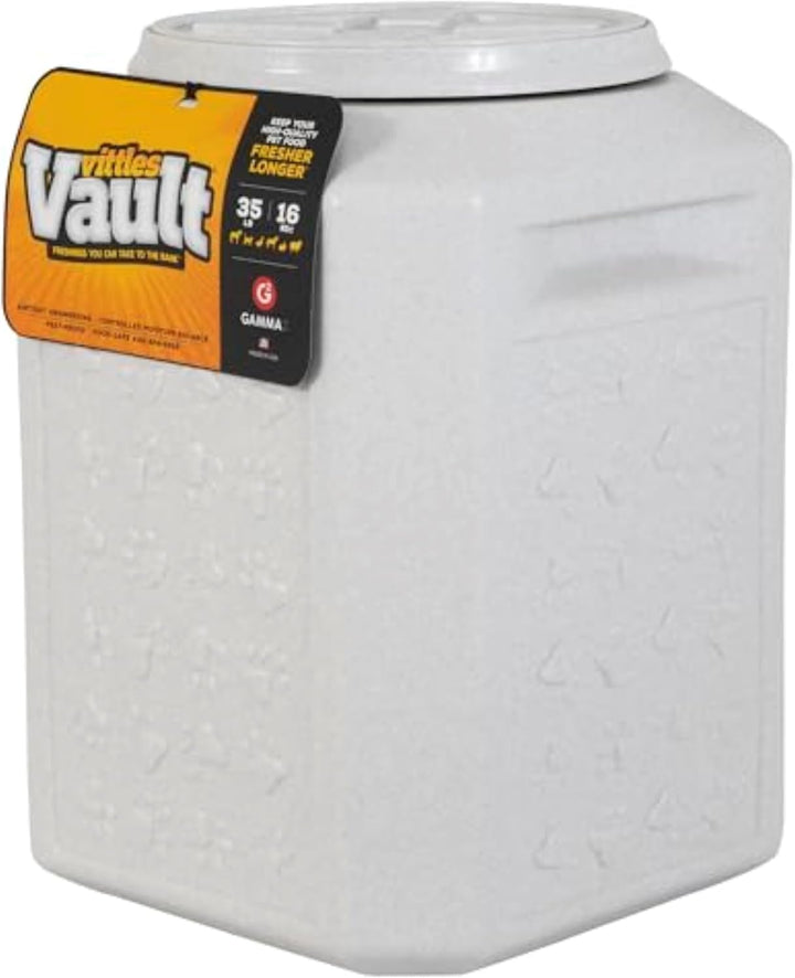 Vittles Vault Pet Food Storage Containers - Sealed Dog and Cat Food Storage Container, Fits up to 35Lbs, Made in the USA - [12"L X 16.75"H]