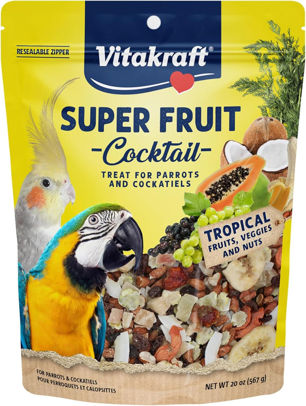Fresh Super Fruit Cocktail - Tropical Parrot Fruit Blend - Parrot and Parakeet Treats