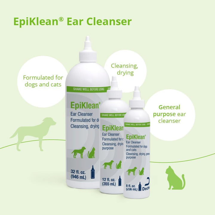 Epiklean Ear Cleanser for Dogs and Cats, 8 Fl Oz