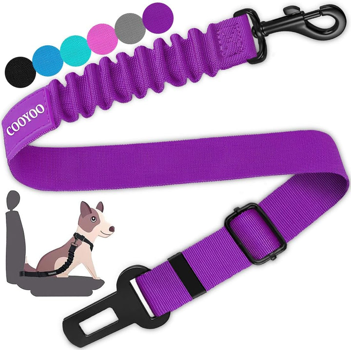 Dog Seat Belt,3 Piece Set Retractable Dog Car Harness Adjustable Dog Seat Belt for Vehicle Nylon Pet Safety Seat Belts Heavy Duty & Elastic