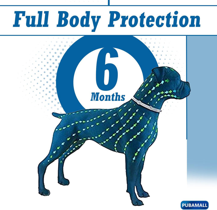 Flea Collar for Dogs, 2 Pack Collar for Dogs, 12 Months Protection, Waterproof, Adjustable One Size Fits All