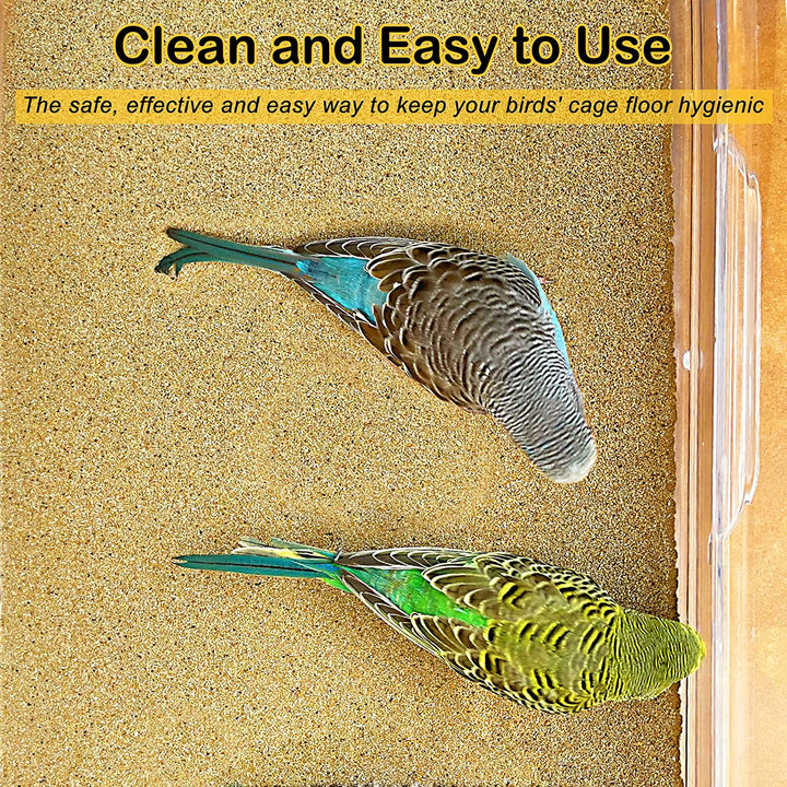 Gravel Paper for Bird Cage 10-Pack 11” X 17” Gravel Liner Paper Sand Sheets Bird Cage Liners