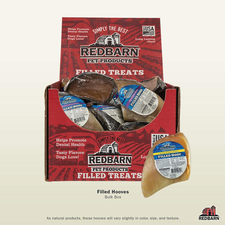 Filled Hooves-Cheese N' Bacon for Dogs, Pack of 25