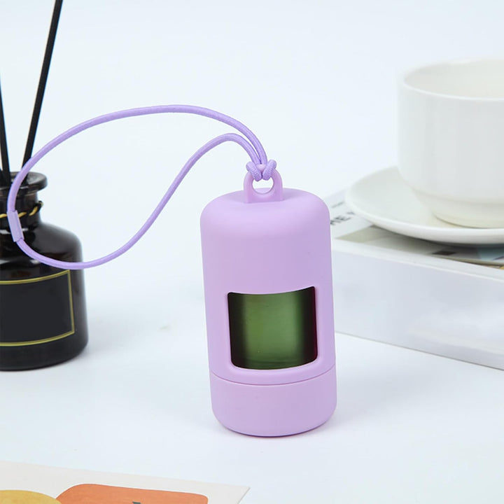 Set of 3 Dog Waste Bag Dispensers with Elastic Rope Rotation Design Travel Use Pet Poop Bag Holder Tool