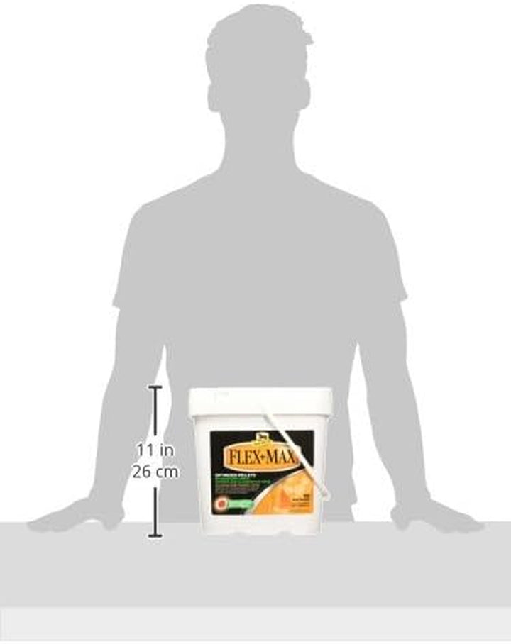 Flex+Max Horse Joint Supplement Pellets, Highly Palatable, Comprehensive Equine Formula with Glucosamine, MSM, Chondroitin & Flaxseed, 10Lb Tub / 60 Day Supply