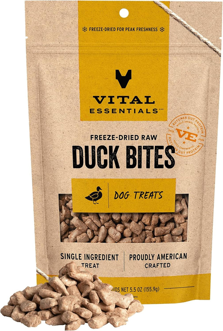 Rabbit Bites Dog Treats, 2 Oz | Freeze-Dried Raw | Single Protein | Premium Quality High Protein Training Treats | Grain Free, Gluten Free, Filler Free