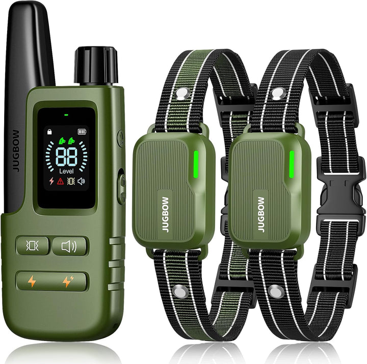 Dog Shock Collar 2 Dogs (10-120Lbs) - 4200FT Dog Training Collar with Remote IPX7 Waterproof Electric Collar with 4 Training Modes, Security Lock, Rechargeable E-Collar for All Breeds, Sizes