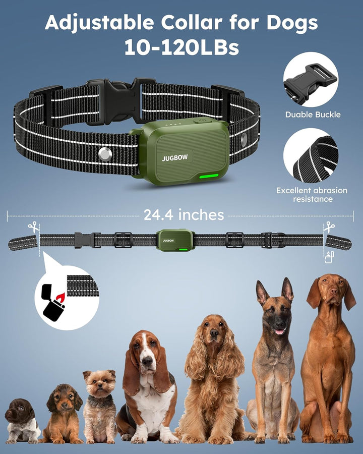Dog Shock Collar 2 Dogs (10-120Lbs) - 4200FT Dog Training Collar with Remote IPX7 Waterproof Electric Collar with 4 Training Modes, Security Lock, Rechargeable E-Collar for All Breeds, Sizes