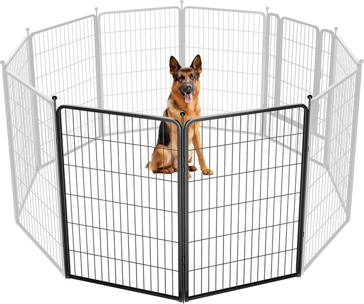 Rollick Unleashed Dog Playpen for Indoor, Yard, RV Camping, 24 Inch 8 Panels for Small and Puppy Dogs, Black│Patented