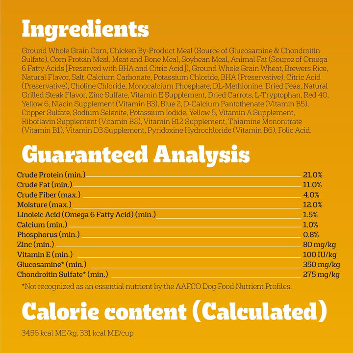 Complete Nutrition Adult Small Dog Dry Dog Food, Grilled Steak & Vegetable Flavor, 14 Lb. Bag