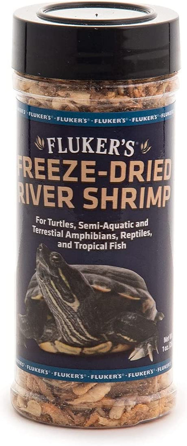 Freeze Dried River Shrimp, Nutrient-Packed, Ideal for Lizards, Reptiles, Birds, Fish, Hedgehogs, 1 Oz
