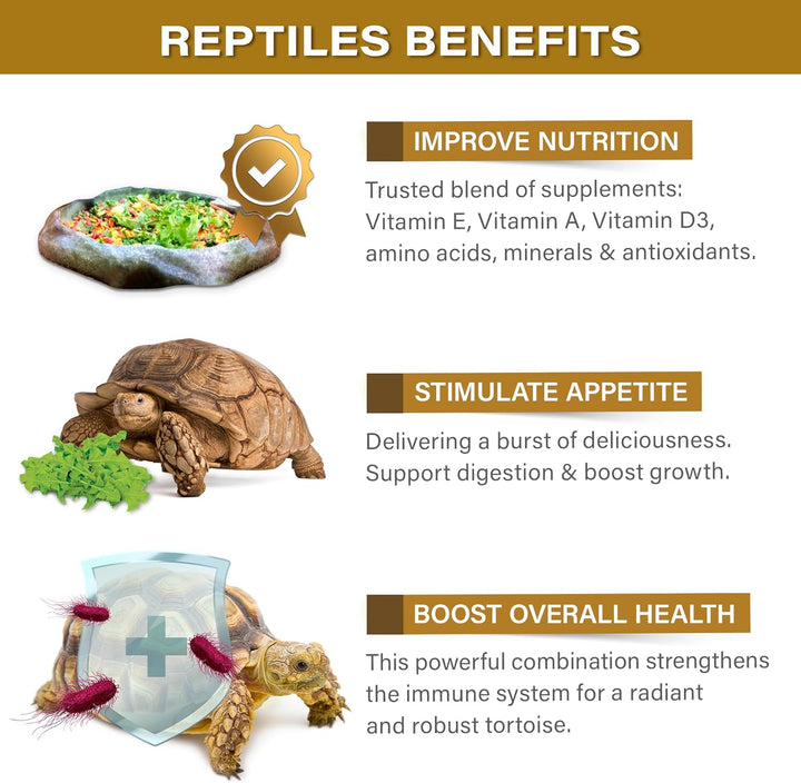 2Oz Desert/Grassland Tortoise Food Supplement, Flower Salad Mix Topper. Supercharge Appetite, Health & Immune System. Complete Diet, Rich with Vitamins, Made in the USA. Enjoy!