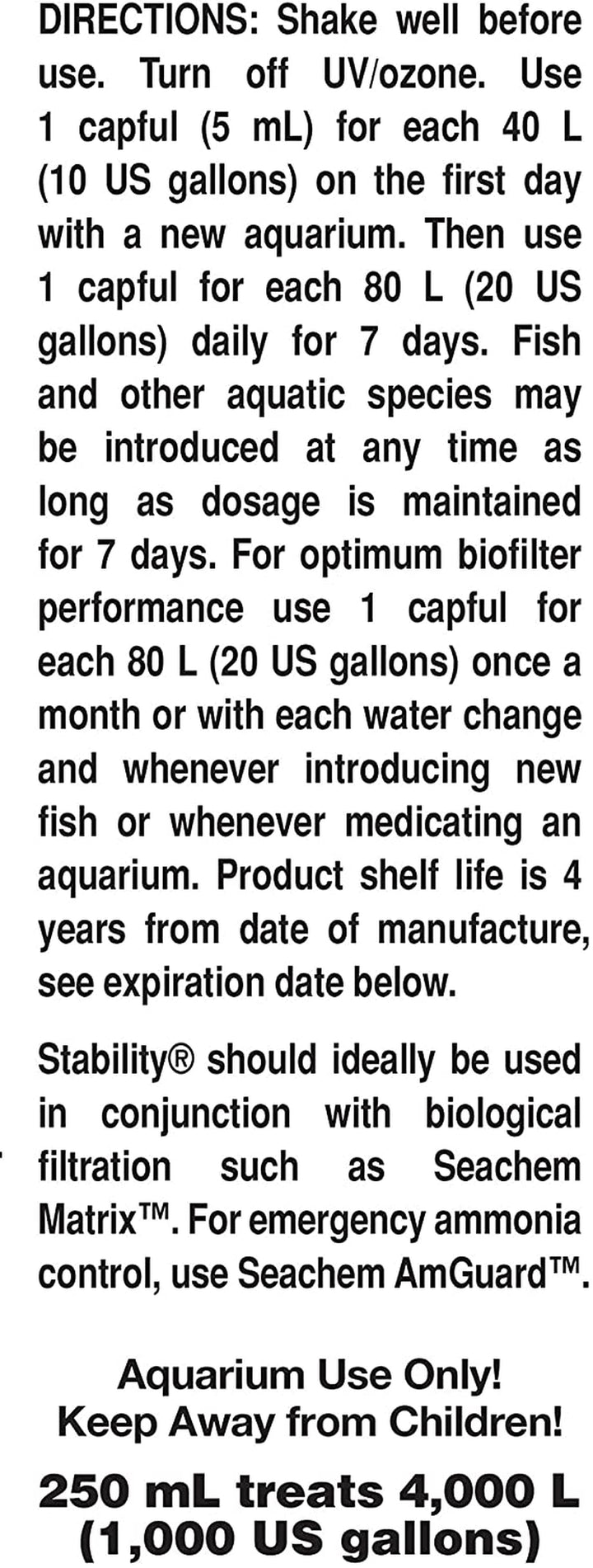 Stability - for Freshwater and Marine Aquariums 250Ml