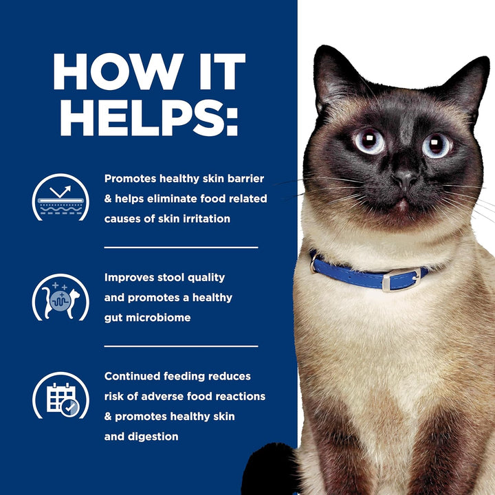 Z/D Skin/Food Sensitivities Hydrolyzed Dry Cat Food, Veterinary Diet, 8.5 Lb. Bag