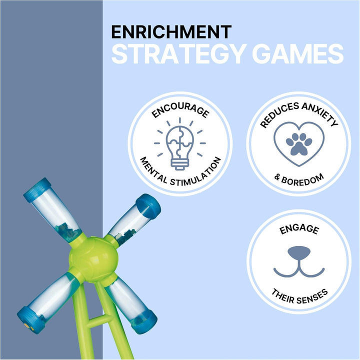 Windmill Strategy Game, Beginner Dog Puzzle Toy, Level 1 Activity, Treat Puzzle, Interactive Play, Dog Enrichment