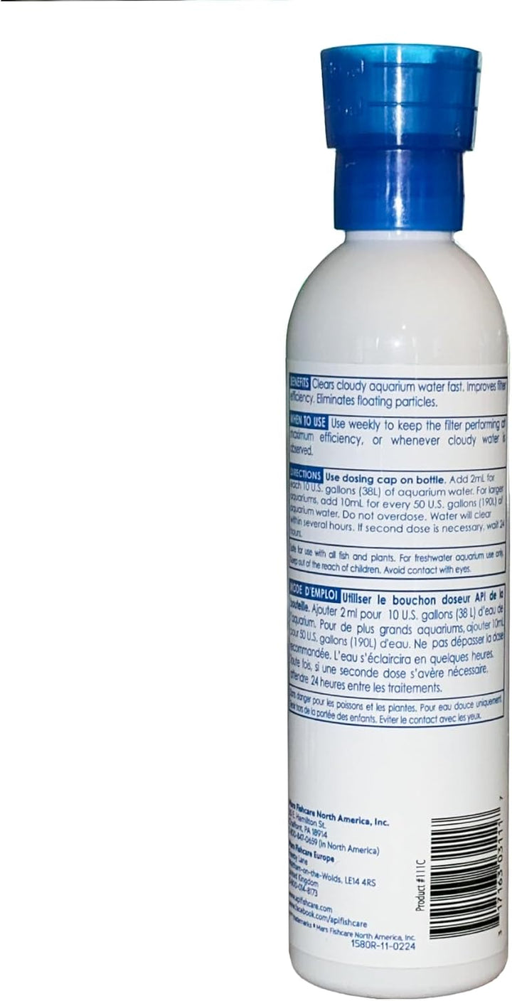 ACCU-CLEAR Freshwater Aquarium Water Clarifier 8-Ounce Bottle