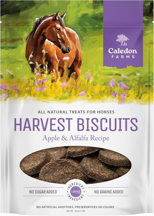 Harvest Biscuits - Apple & Alfalfa Recipe 32 Oz, Horse Treats