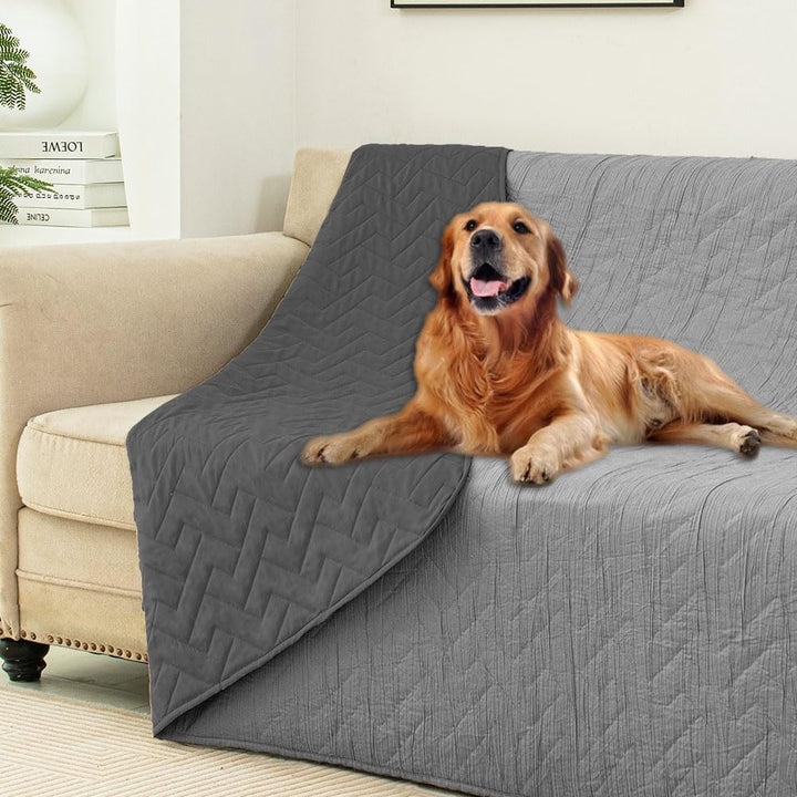 100% Waterproof Dog Bed Blankets Double Sided Dog Couch Cover Knurling Pattern Pet Bed Cover Reversible Furniture Couch Sofa Car for Puppy Kids