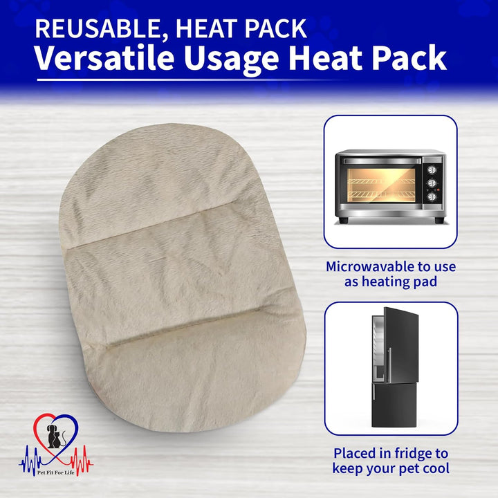 Stuffed Animal for Cats - Calming Sleep Aid with USB Rechargeable Heart Beat & Heat Pack for Anxiety Relief - Huggable Kitty Soother, Original Cuddle Plush Toy for Crate Training