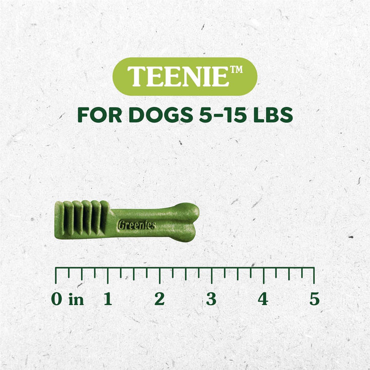 Teenie Dental Dog Treats, Mint Fresh Flavor, 12 Oz. Pack (43 Treats)