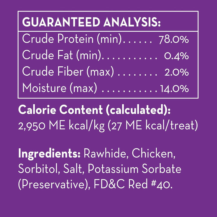 Goof Balls 15 Count, Premium Rawhide Treats for Small Dogs, Made with Real Chicken 15-Count