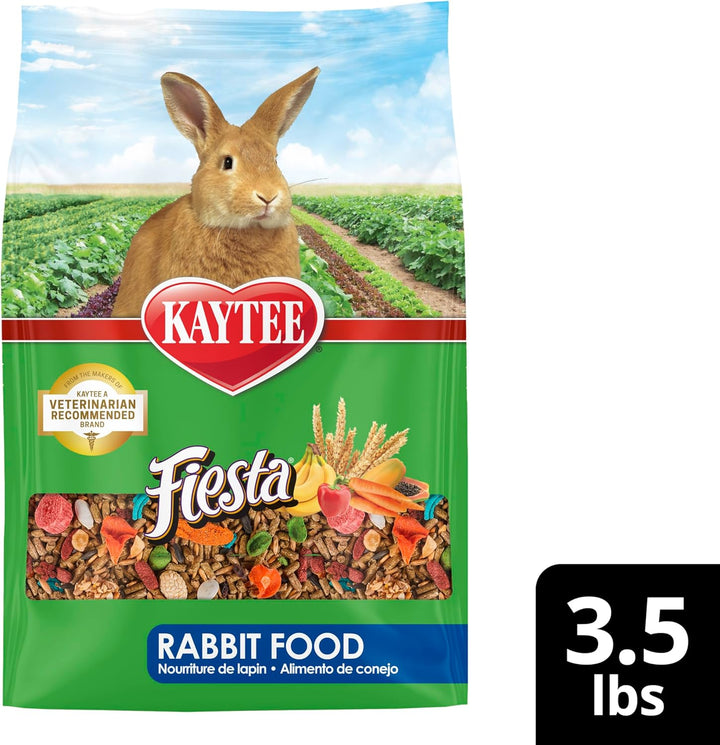 Fiesta Rabbit Food, Nutritious and Fun Blend, Supports Dental Health and Digestion, 3.5 Pounds