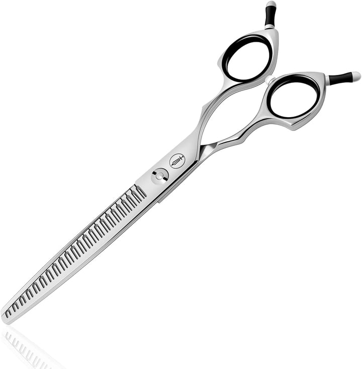 Dog Grooming Scissors, Curved Scissors for Dog Grooming, 6.5 Inch, 30 Degree of Curved Blade,Light Weight, Pet Shears for Trimming Face and Paws.
