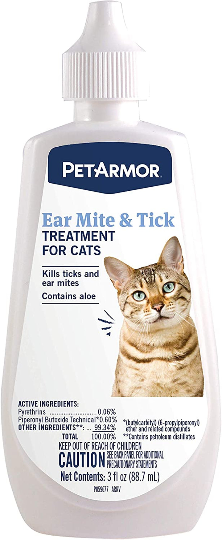 Ear Mite Treatment for Dogs, Ear Mite Medicine Kills Ticks and Ear Mites to Relieve Itchiness, Sooths Ears with Aloe, 3Oz