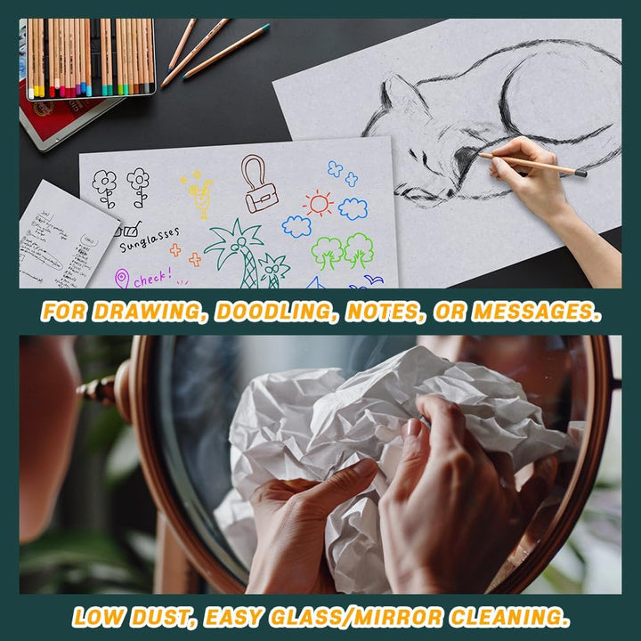 Bird Cage Liner - 120 Acid-Free Newsprint Sheets, 31" X 21.5", 5.5 Lb - Perfect for Packing, Pet Cages, Non-Toxic & Safe for Birds, Ideal for Crafts, Shipping, Moving