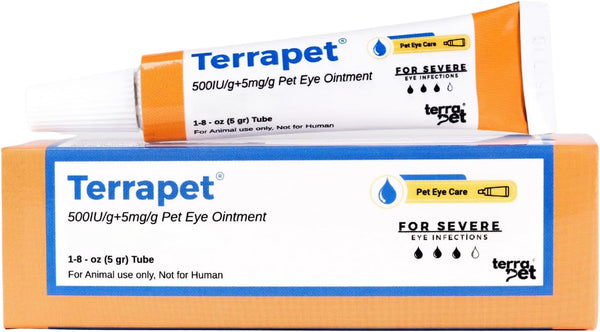 Pet Eye Cream Health for Dogs, Cats, Cattle, Sheep, Horse, Bird 1/8 Oz /5Gr, 1 Tube