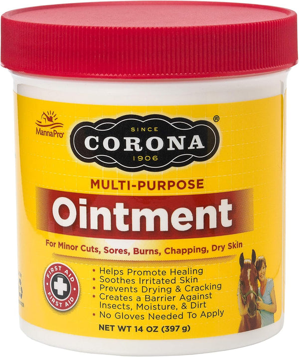 Manna Pro  Ointment for Horses | Lanolin-Based Formula Helps Sooth Irritation | 14 Ounces