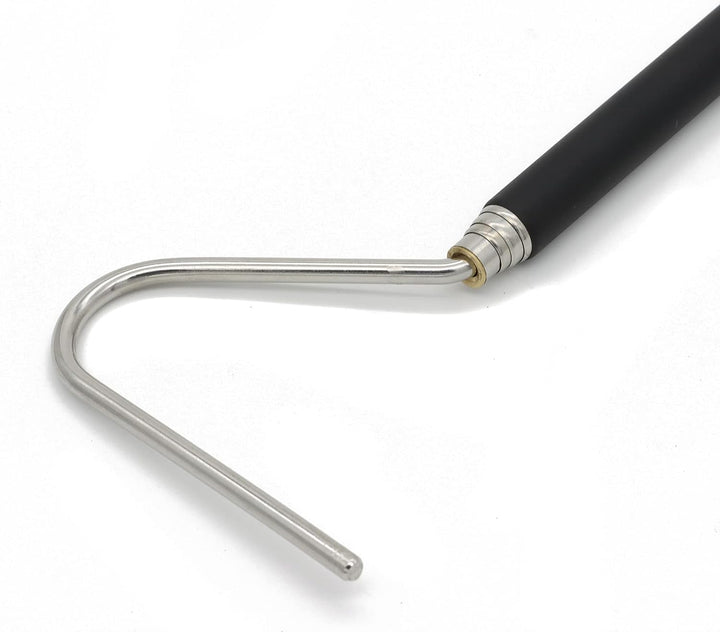 Stainless Steel Extensible Snake Hook 26 Inch, Retractable Reptile Hook, Pick-Up Handling Tool