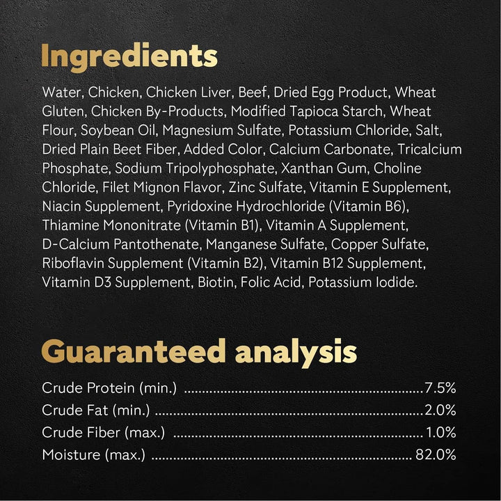 Filets in Gravy Wet Dog Food Filet Mignon Flavor, 1.76 Oz. Mini-Pouch (20 Count, Pack of 1)