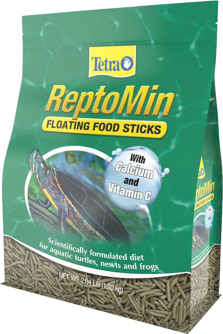 Reptomin Floating Food Sticks, for Aquatic Turtles, Newts and Frogs, 1.43 Pounds