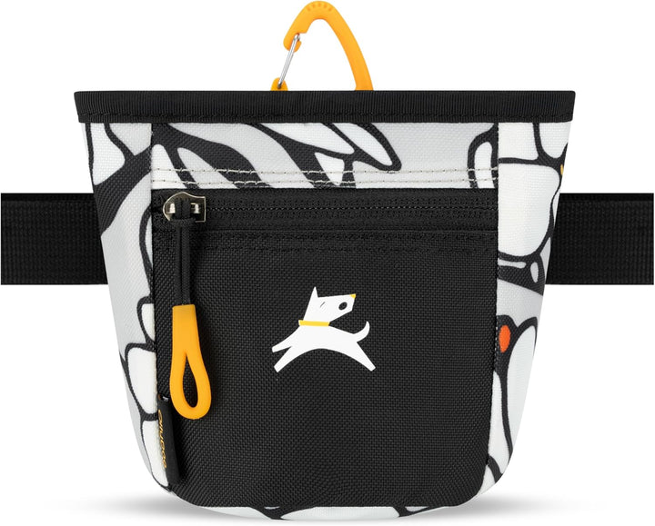 Goodie Treat Bag, Dog Treat Pouch, Waist Belt Clip for Hands-Free Training, Magnetic Closure, Dog Training and Behavior Aids, Three Ways to Wear (Raven S'25)