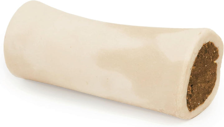Stuffed Shin Bone, Long-Lasting Dog Chew Bones for Aggressive Chewers, High Protein Filled Bone Dental Chew for Dogs, Bacon & Cheese Flavor Filling, 5-6" for Large Dogs