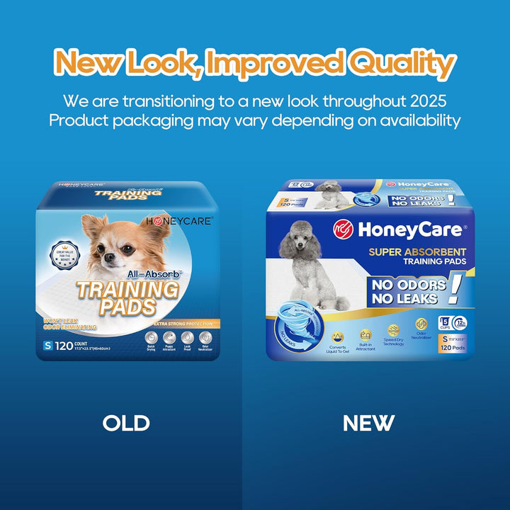 All-Absorb, Small 17.5" X 23.5", 120 Count, Dog and Puppy Training Pads, Ultra Absorbent and Odor Eliminating, Leak-Proof 5-Layer Potty Training Pads with Quick-Dry Surface, Blue, A05