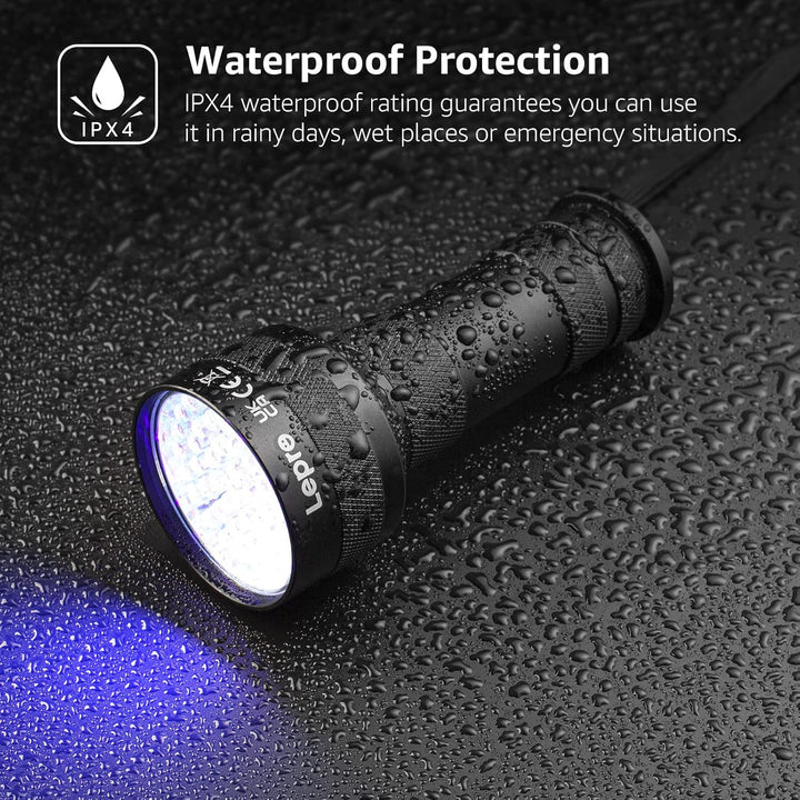 51 Leds UV Light Handheld Blacklight, UV Flashlight Black Light, 395Nm Detector for Pet Urine, Stains, Bed Bug and Scorpions, Battery Not Included