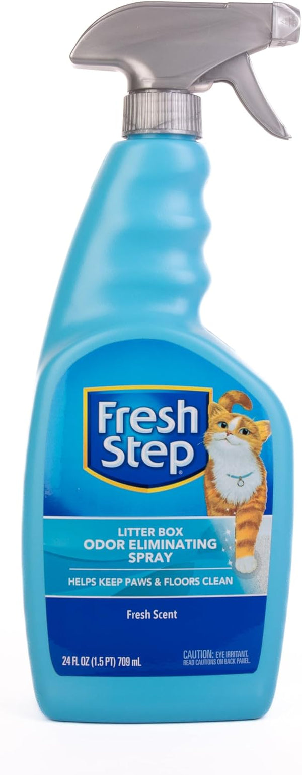 Cat Litter Box Odor Eliminating Spray - Odor Neutralizing Cat Deodorizer Spray for Kitty Litter Box, 24 Fl Oz