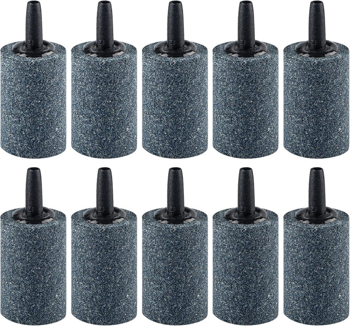 Aquarium Air Stone 1 Inch, Fish Tank Air Stone Aerator Bubble Diffuser for Nano Air Pumps Small Buckets and Fish Tanks, 10 Pack