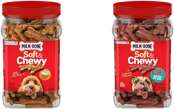Soft & Chewy Dog Treats, Beef & Filet Mignon Recipe, 25 Ounce