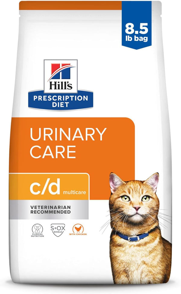 C/D Multicare Urinary Care with Chicken Dry Cat Food, Veterinary Diet, 8.5 Lb. Bag